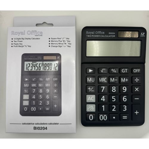 CALCOLATRICE ROYAL OFFICE BIG 12 CIFRE BI-0204